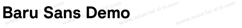 Baru Sans Demo字体转换